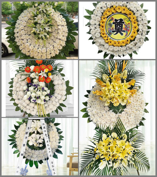 北京门头沟区王平街道西落坡村花圈速递